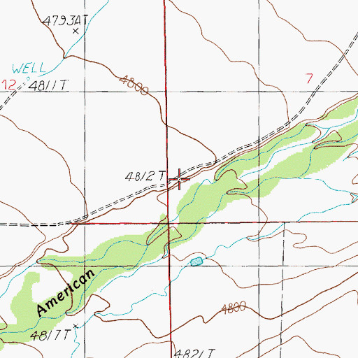 Topographic Map of 06N15E07C___01 Well, MT