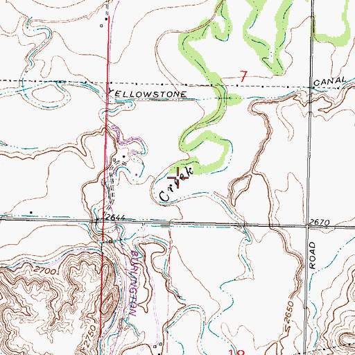 Topographic Map of 06N37E07C___01 Well, MT