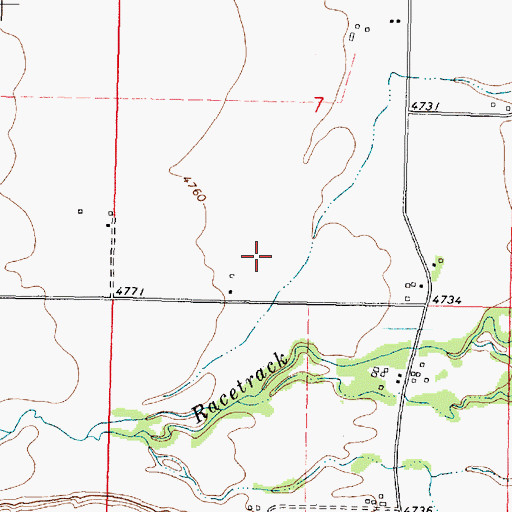 Topographic Map of 06N09W07CD__01 Well, MT