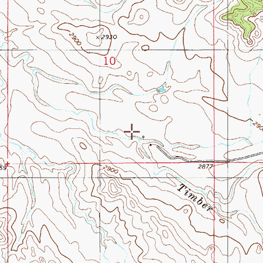 Topographic Map of 06N56E10DC__01 Well, MT