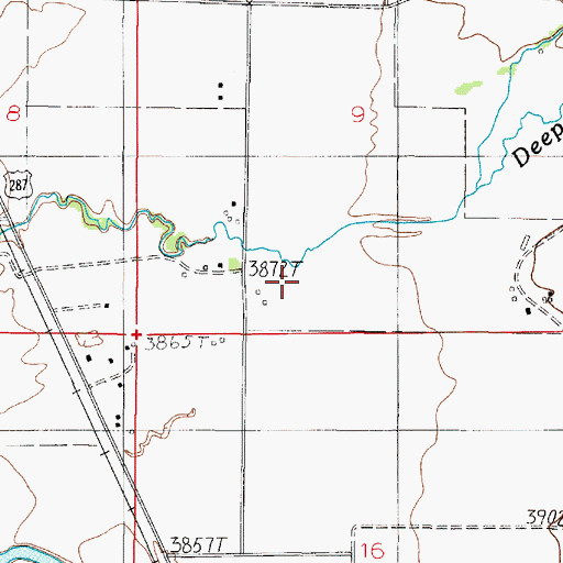 Topographic Map of 06N02E09CD__01 Well, MT