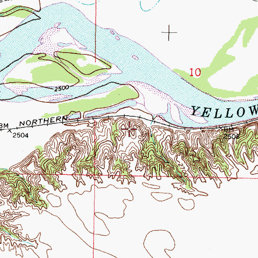 Topographic Map of 06N41E10C___01 Well, MT
