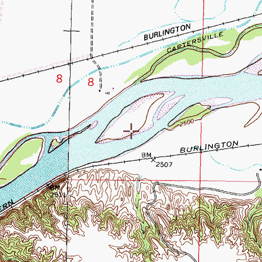 Topographic Map of 06N41E08D___01 Well, MT
