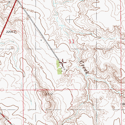 Topographic Map of 06N59E11CAD_01 Well, MT