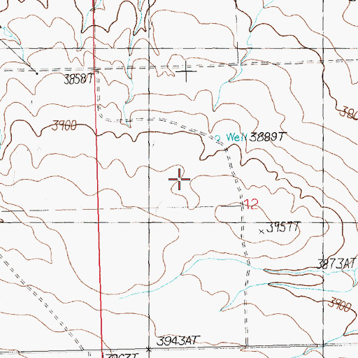 Topographic Map of 06N20E12BAD_01 Well, MT