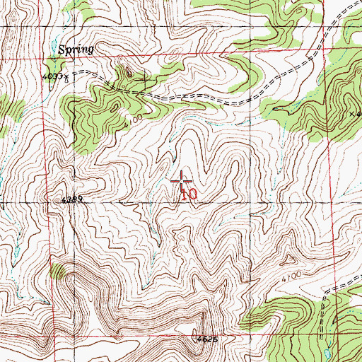 Topographic Map of 06N27E10ACC_01 Spring, MT
