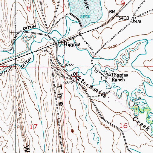 Topographic Map of 06N08E16BB__01 Well, MT