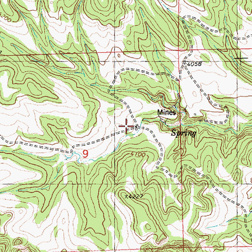 Topographic Map of 06N28E09ADCB01 Well, MT