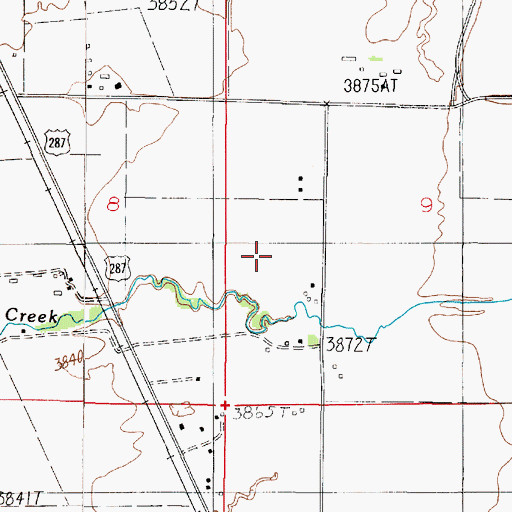 Topographic Map of 06N02E09CB__01 Well, MT