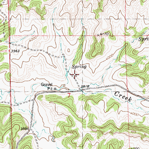Topographic Map of 06N27E07ACBC01 Well, MT