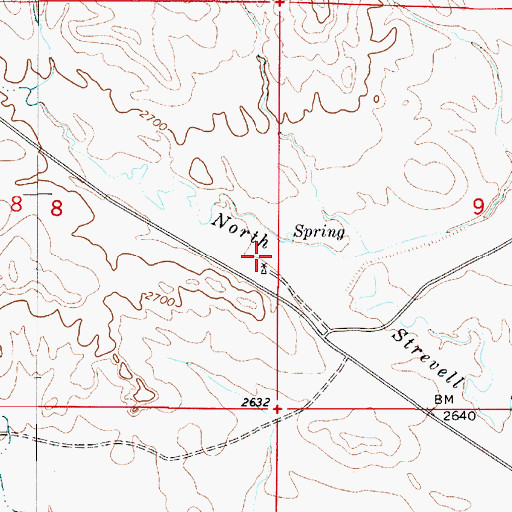Topographic Map of 06N51E08DADA01 Well, MT