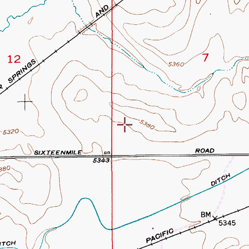 Topographic Map of 06N08E07CC__01 Well, MT