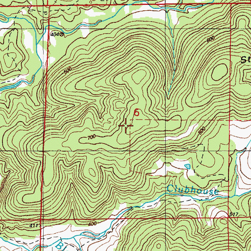 Topographic Map of Sterrett Mine, AR