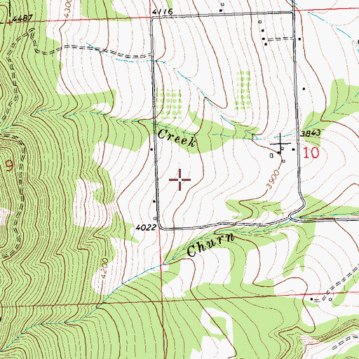 Topographic Map of 06N21W10CBB_01 Well, MT