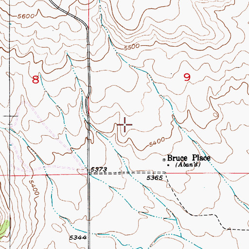 Topographic Map of 06N07E09C___01 Well, MT