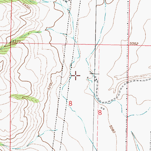 Topographic Map of 06N10W08AC__01 Well, MT