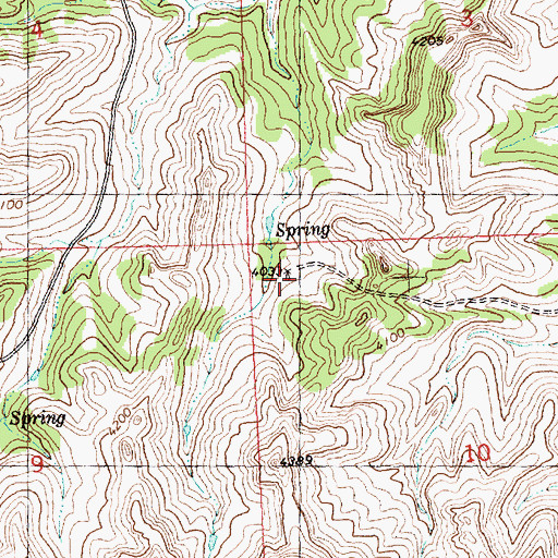 Topographic Map of 06N27E10BBBD02 Well, MT