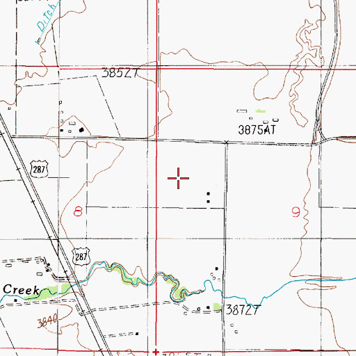 Topographic Map of 06N02E09BC__01 Well, MT