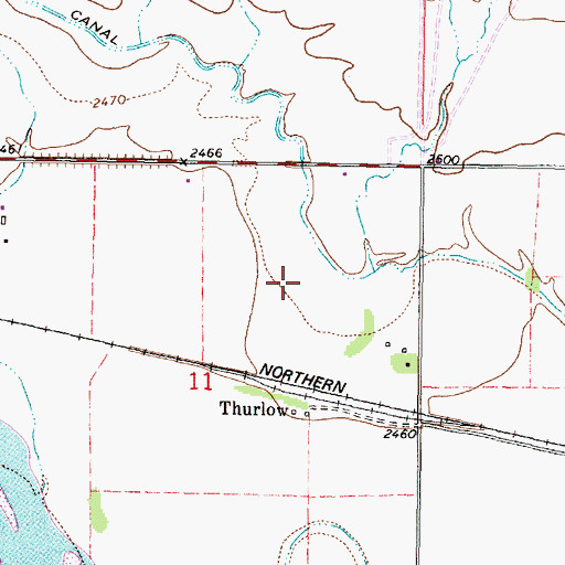 Topographic Map of 06N43E11A___01 Well, MT