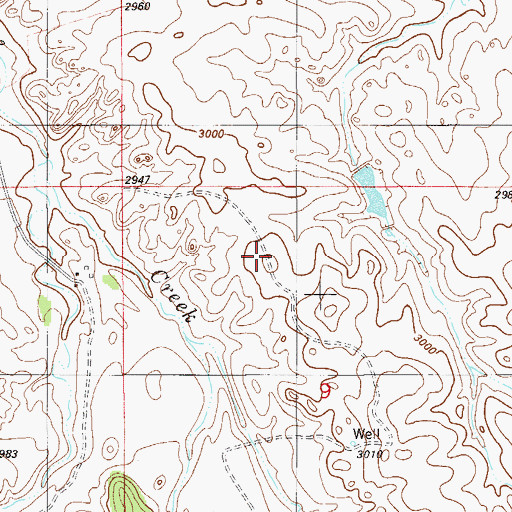 Topographic Map of 06N57E10BC__01 Well, MT