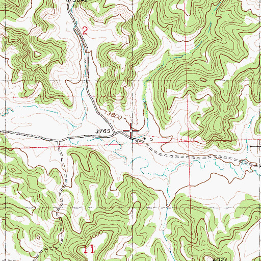 Topographic Map of 06N26E02DD__01 Well, MT