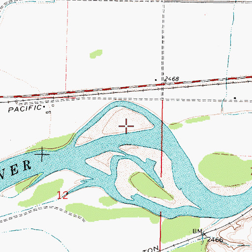 Topographic Map of 06N42E12AA__01 Well, MT