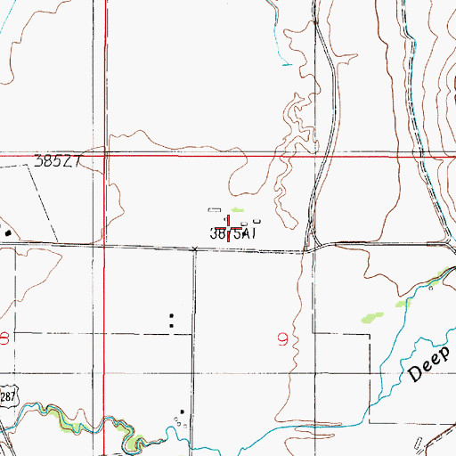Topographic Map of 06N02E09BACD01 Well, MT