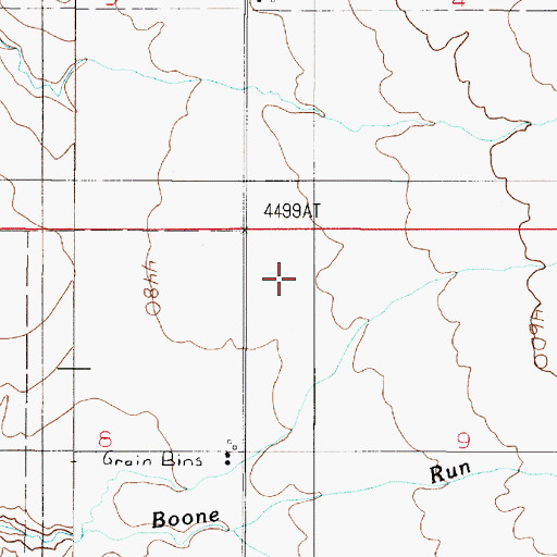 Topographic Map of 06N03E09BB__01 Well, MT