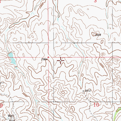 Topographic Map of 06N57E14BB__01 Well, MT