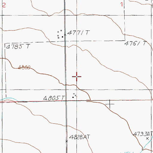 Topographic Map of 06N14E01C___01 Well, MT