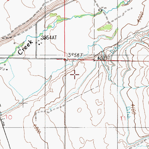 Topographic Map of 06N02E11BB__01 Well, MT