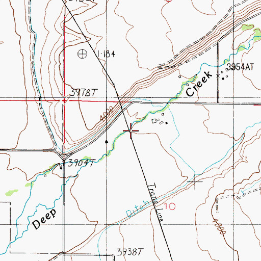 Topographic Map of 06N02E10BA__01 Well, MT