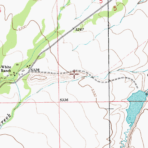Topographic Map of 06N13E05C___01 Well, MT