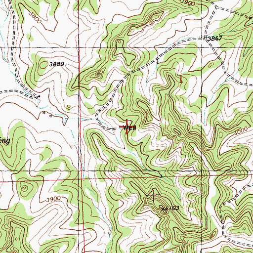 Topographic Map of 06N27E01CCAA01 Well, MT