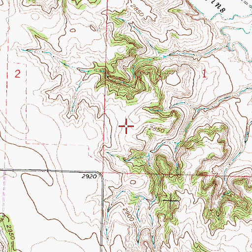 Topographic Map of 06N34E01CBDC01 Well, MT