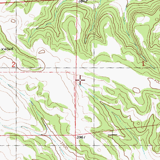 Topographic Map of 06N28E01CBCC01 Spring, MT