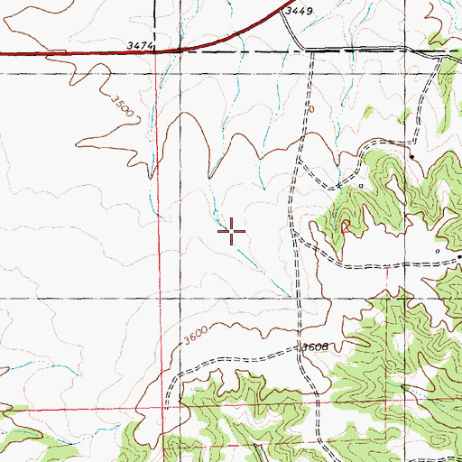 Topographic Map of 06N23E02CBAA01 Well, MT