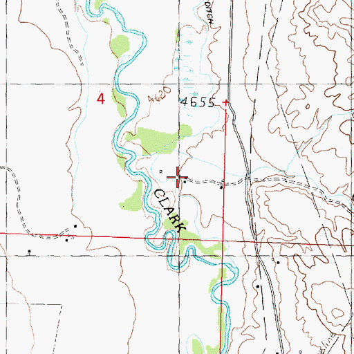 Topographic Map of 06N09W04DDAC01 Well, MT