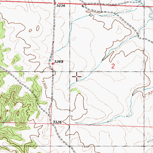 Topographic Map of 06N31E02BBAA01 Well, MT