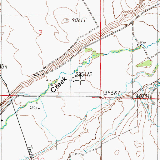 Topographic Map of 06N02E03DD__01 Well, MT