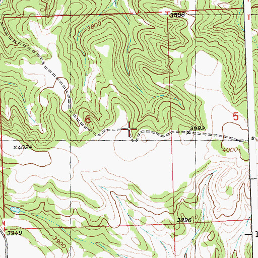 Topographic Map of 06N29E06DAB_01 Spring, MT