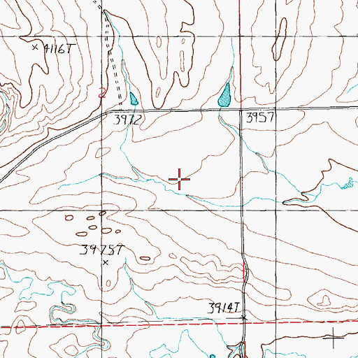 Topographic Map of 06N17E02CBA_01 Well, MT