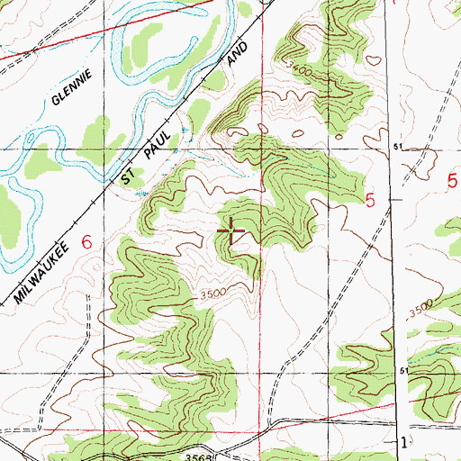 Topographic Map of 06N24E06ADDD01 Well, MT