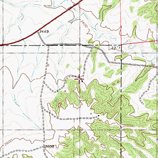Topographic Map of 06N23E02ACAD01 Well, MT