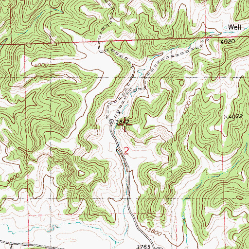 Topographic Map of 06N26E02BD__02 Well, MT