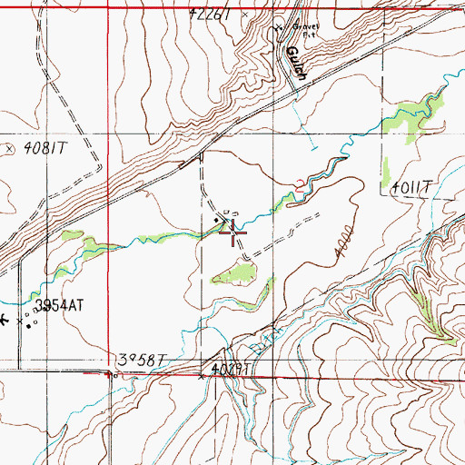 Topographic Map of 06N02E02CA__01 Well, MT