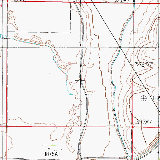 Topographic Map of 06N02E04DB__01 Well, MT