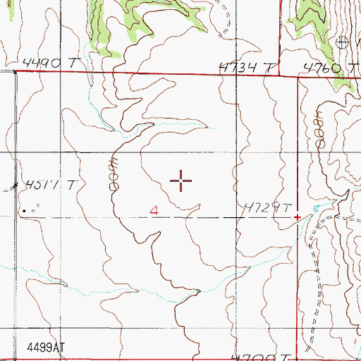 Topographic Map of 06N03E04AC__01 Well, MT