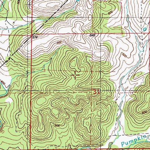 Topographic Map of Wolford Mine, AR