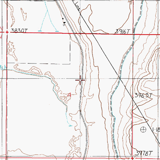 Topographic Map of 06N02E04AC__01 Well, MT